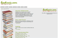 Desktop Screenshot of lesekreis.com